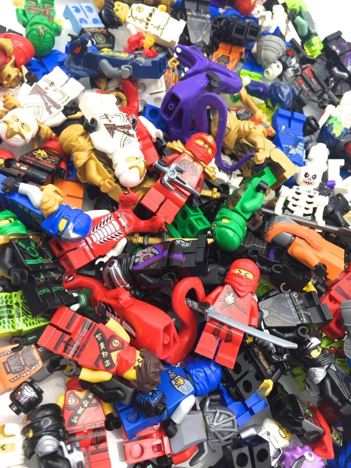 Lego Ninjago Minifigures Randomly Picked Kai Zane Jay Ninjas Snakes Mix $6 Each