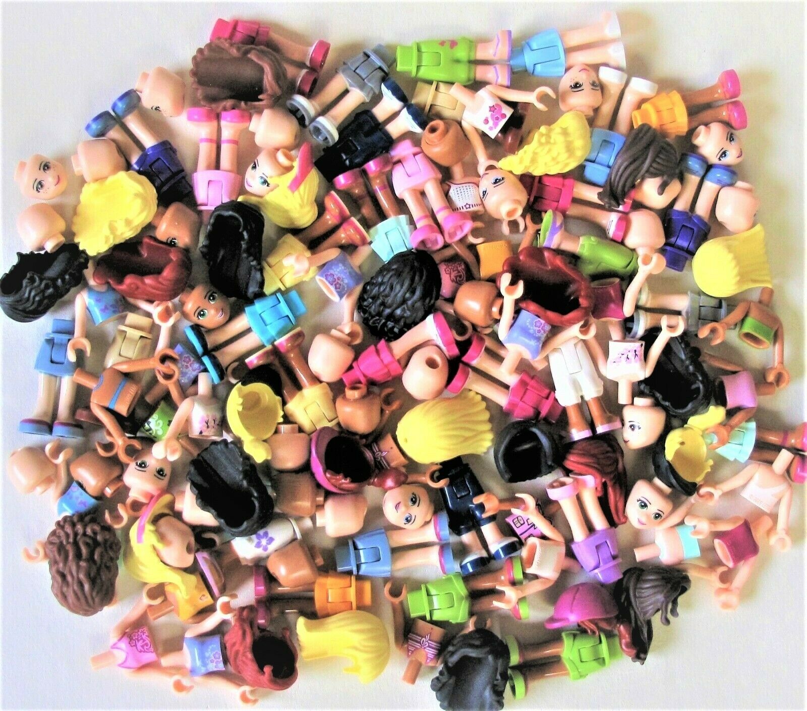 New Lego Friends Mini-dolls 40 Parts From Huge Bulk Minifig U Build  40 Pcs/ Lot