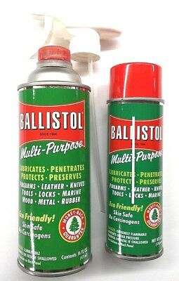 Ballistol Multi Purpose Lubricant Gun Cleaner-16oz Can & 6oz Aerosol + Trigger