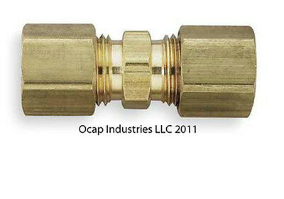 10 X 3/16" Od Compression Union Brass Compression Fitting 3/16 Size From Usa