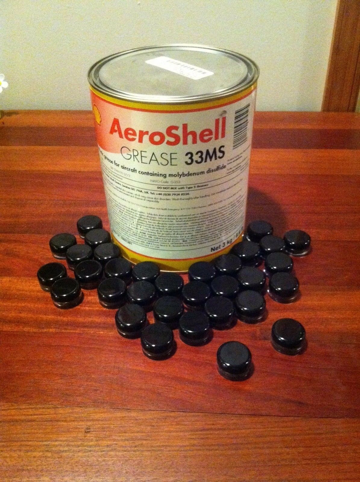 Aeroshell 33ms Barrel & Nut Lithium Moly Synthetic Grease-mil Spec (select Qty)