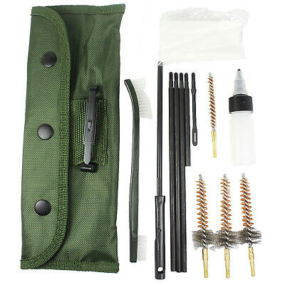 13 Pcs .223 5.56 Rifle Cleaning Kit With 3 Bronze Chamber Brushes W/ Case