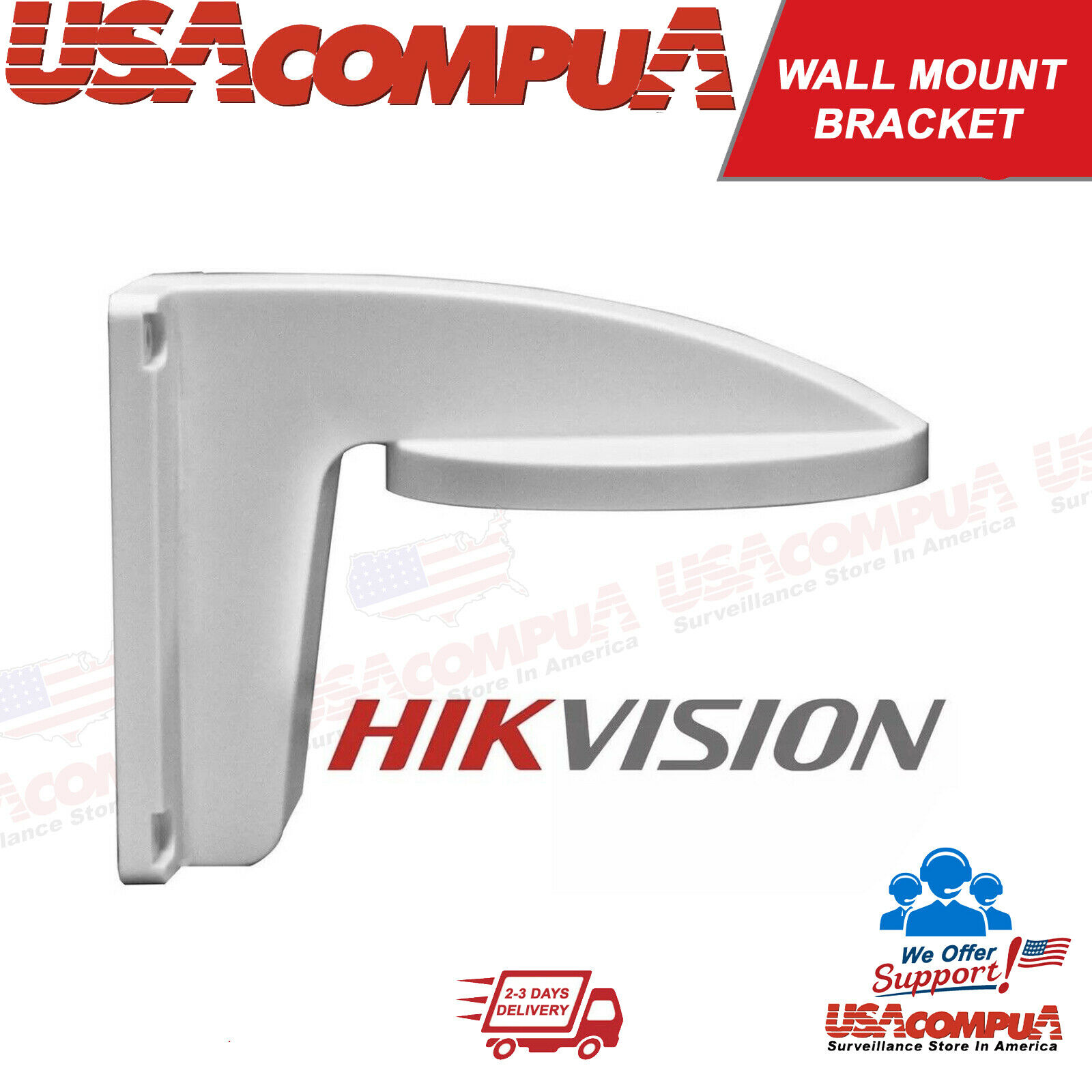 Hikvision Wall Mount Bracket For Ds-2cd2132-i Ds-2cd3132-i Ds-2142fwd-i Ip Dome