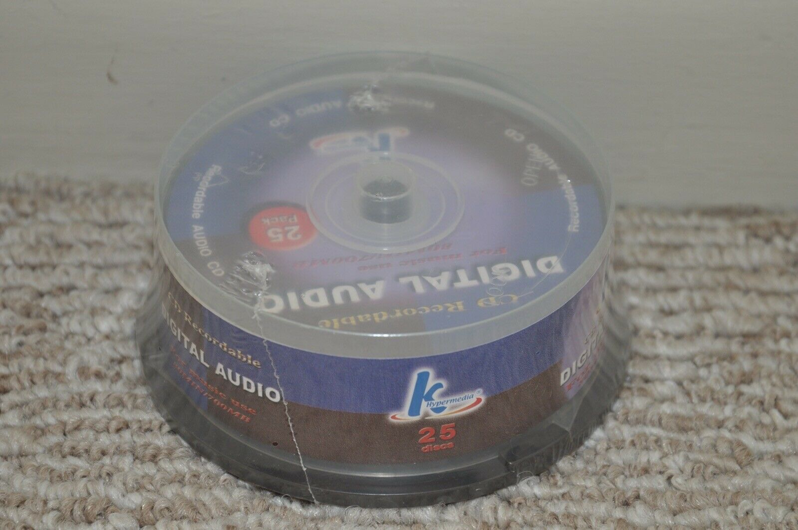 K Hypermedia Cd-r Audio Recordable, 80 Minute Audio Cd (25 On Spindle)