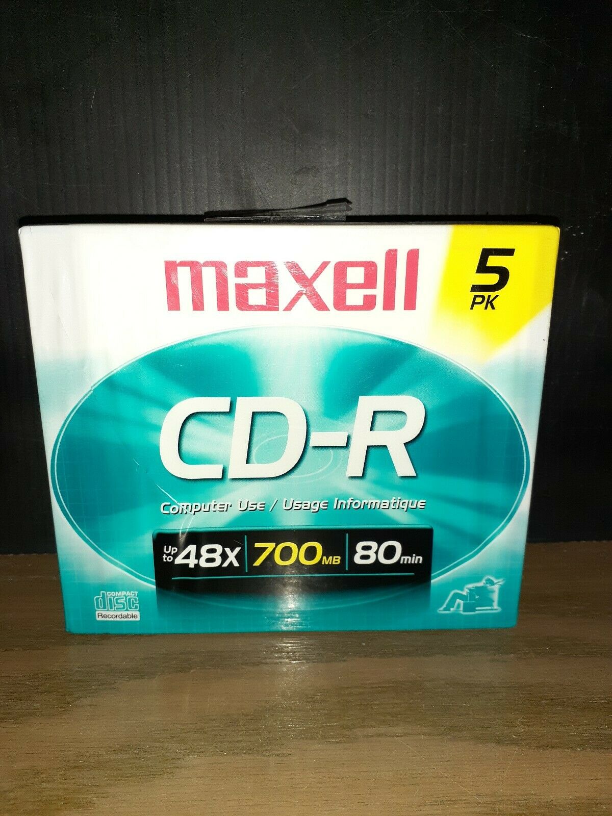 5 Pack - Maxell  Cd-r 80 Min 700 Mb Cd/dvd-rom & Cd/dvd Players