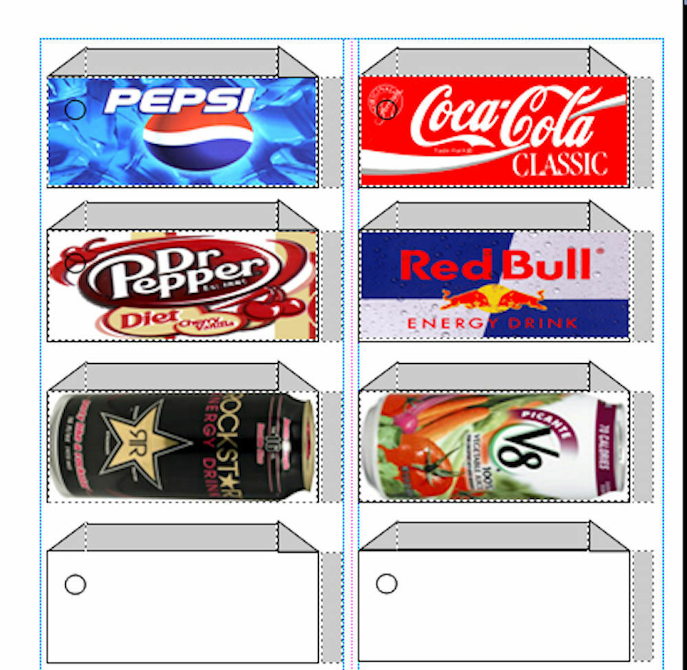 Vending Label Dvd - Flavor Strips - Print Your Own Labels As You Need Them!