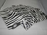 100 Size 5x7 Zebra Bags Merchandise Flat Paper Bags, Black And White Striped Bag