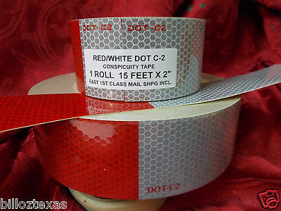 15' Roll, Safety Conspicuity Trailer Tape Reflective *fast Free Shipping* Dot C2