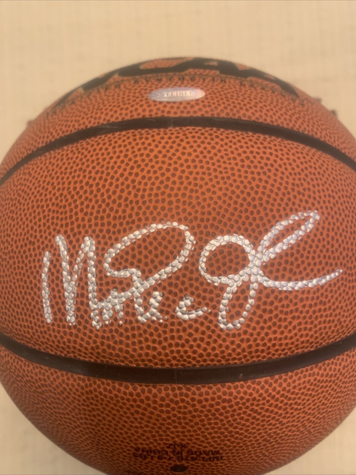 Magic Johnson Signed Ncaa Basketball Steiner Coa Autograph Lakers Michigan State