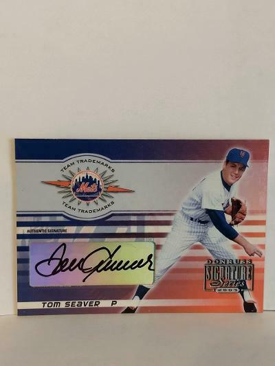 2003 Donruss Tom Seaver Auto Autograph Signed New York Mets Numbered To /50  !!!