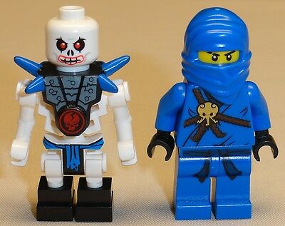 New 2 Lego Ninjago Minifigures Jay & Krazi Blue Ninja & Skeleton Minifigs
