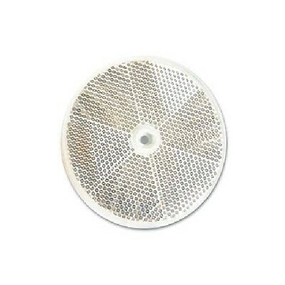 3" Inch Round White Clear Reflector Delineator Marker Bicycle Vehicle Button