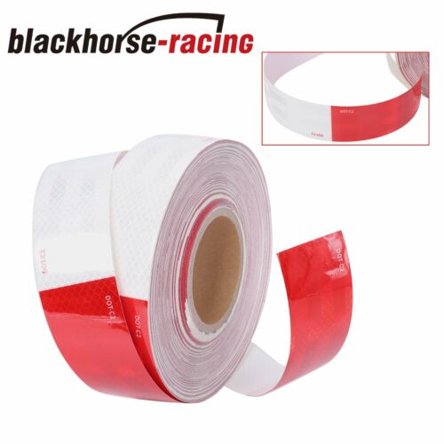 Conspicuity Tape Dot-c2 Approved Reflective Trailer Red White 2”x150’ -1 Roll