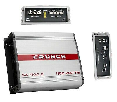 Crunch 2 Channel 1100 Watts Amp Class A/b Car Audio Stereo Amplifier  Sa1100.2i