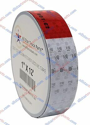 Conspicuity Tape Dot-c2 Reflective Truck Trailer Safety Red White: 1"/2"/3" Wide