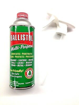 Ballistol 16 Oz Can W/ Free Spray Trigger - Multi Purpose Lubricant Gun Cleaner