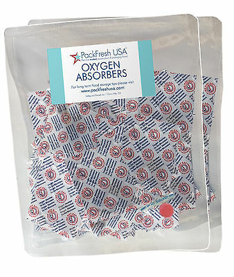 Packfreshusa 300cc Oxygen Absorber Packs Food-grade Non-toxic - 100 Pack