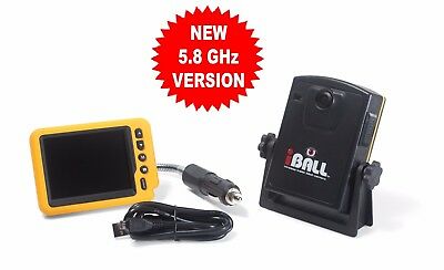 Iball 5.8ghz Wireless Magnetic Trailer Hitch Car Truck Rear Camera Lcd Monitor