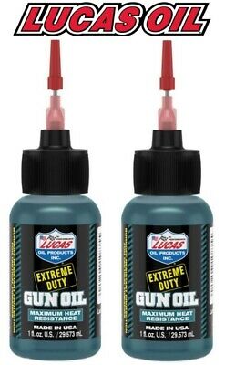 2 - Lucas Extreme Duty Gun Oil 1oz Needle Oiler Bottle 10875