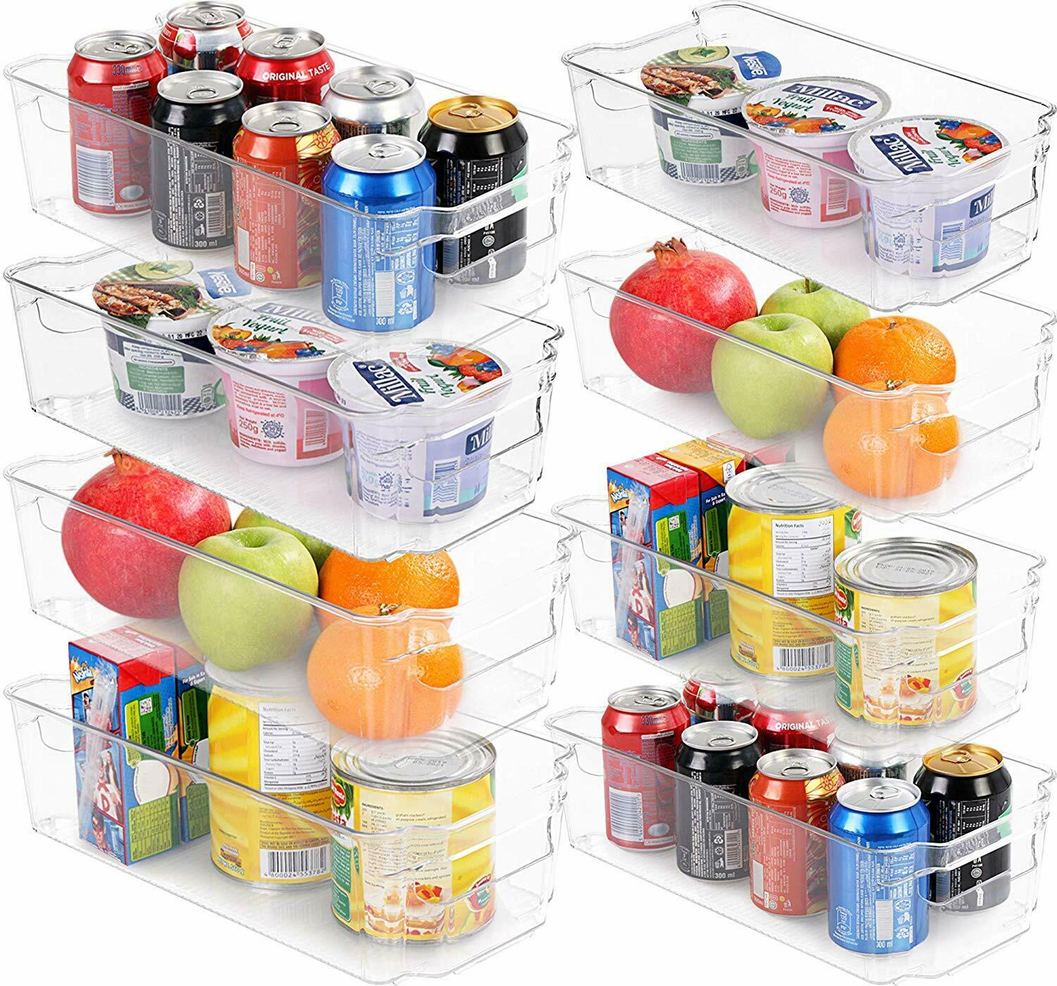 Set Of 6 And 8 Refrigerator Pantry Organizers Utopia Home