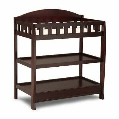 Delta Children Infant Changing Table With Pad Espresso Cherry